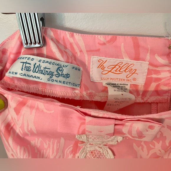 VINTAGE LillyPulitzer A-line Skirt Pink Beachy 1960’s 1970’s RARE sz 10 - Picture 4 of 4